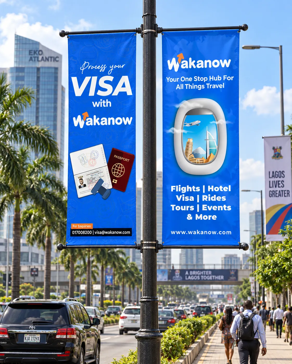 Branding and Activations, Visa Processing and One Stop Hub pair