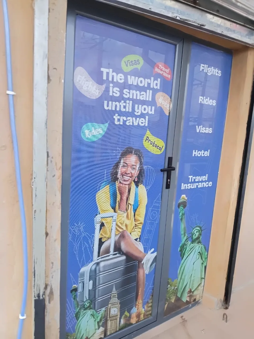 Branding and Activations, Entrance door treatment