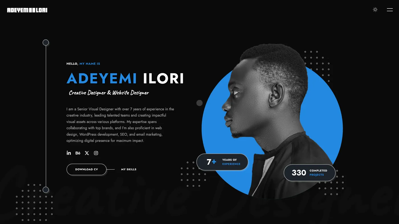 Website Design, Adeyemi Ilori