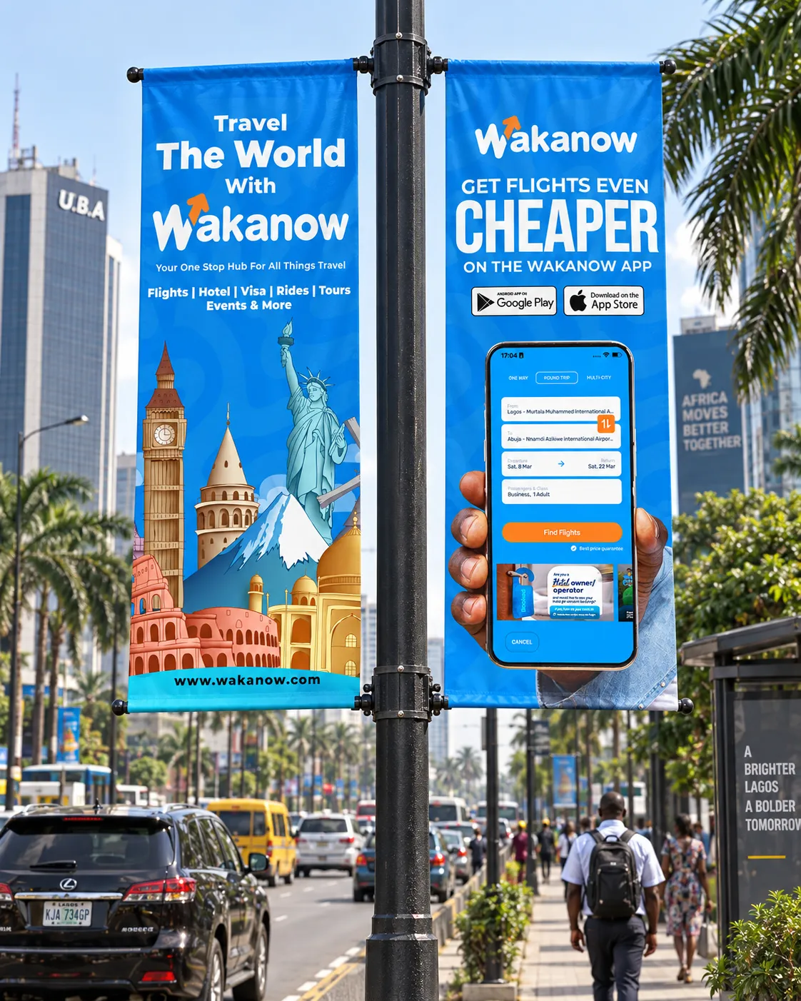 Branding and Activations, Travel The World and Cheaper Flights pair