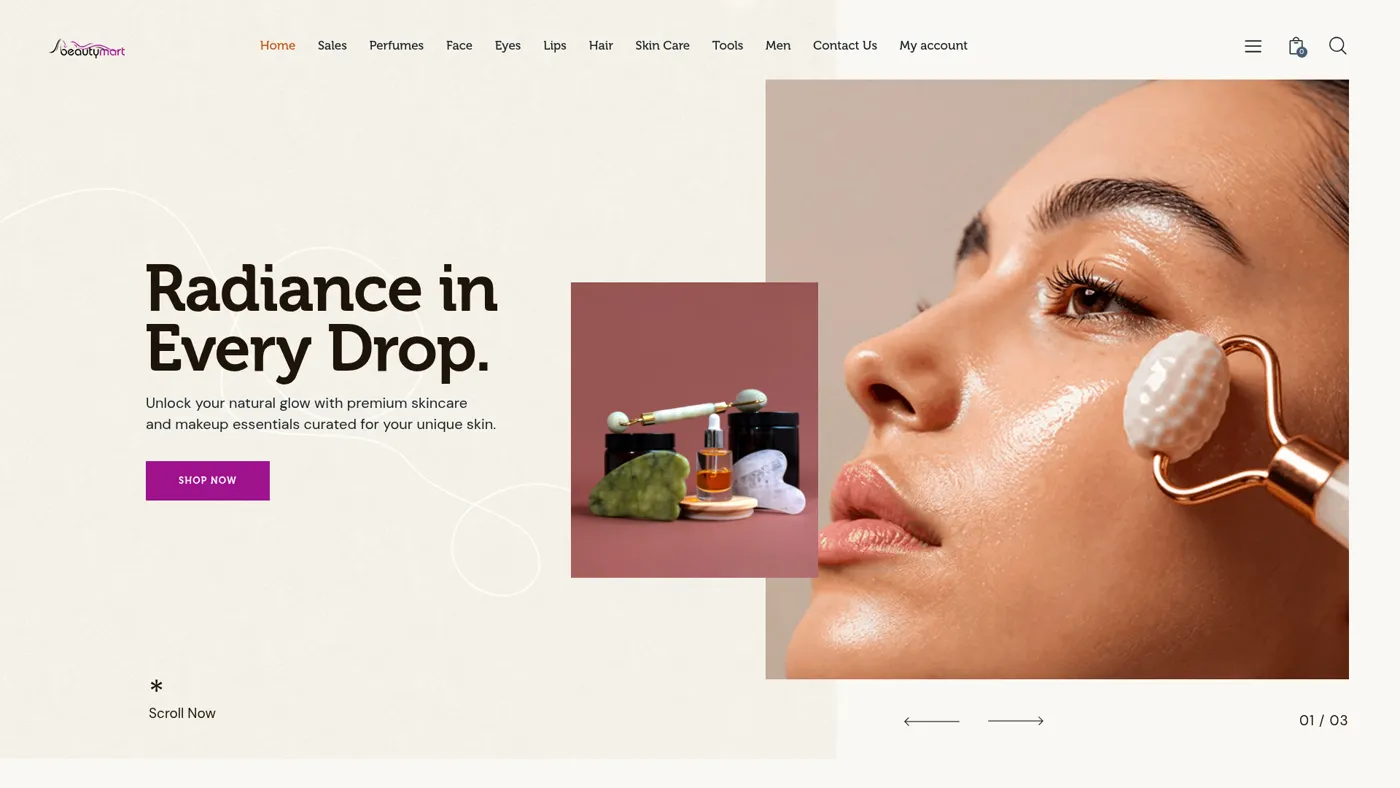Website Design, Beauty Mart NG